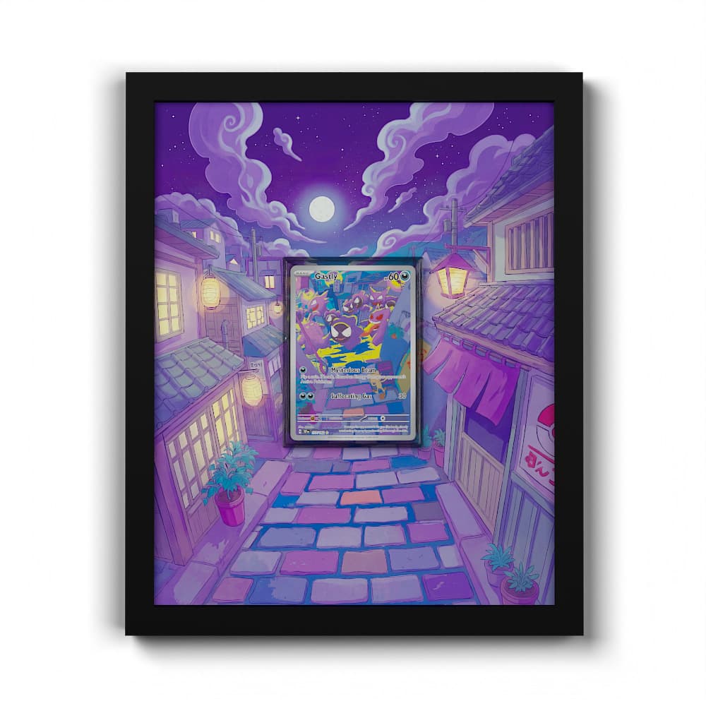 177 Gastly - Extended Artwork Framed Pokemon Card Display