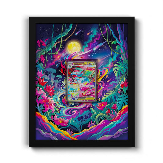 177 Mega Venusaur EX - Extended Artwork Framed Pokemon Card Display