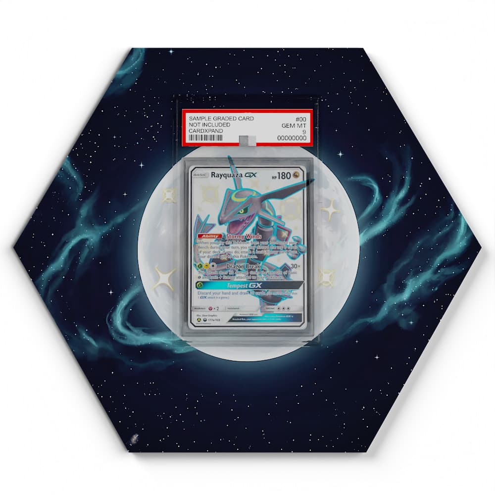 177a/168 Rayquaza GX - Extended Artwork Pokemon Card Display