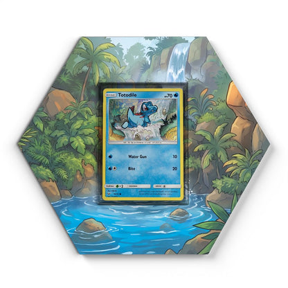18/73 Totodile - Extended Artwork Pokemon Card Display