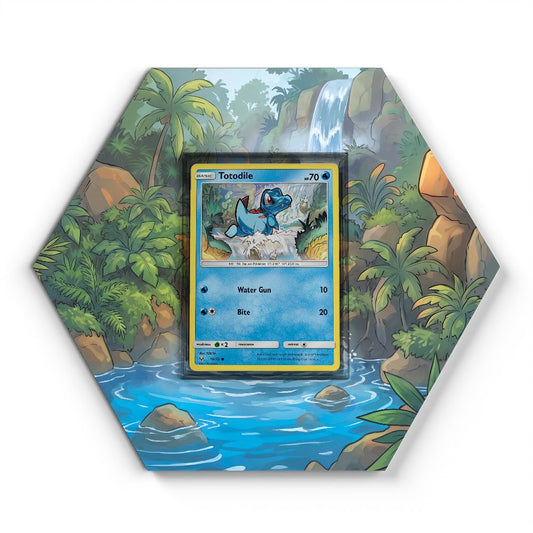 18/73 Totodile - Extended Artwork Pokemon Card Display