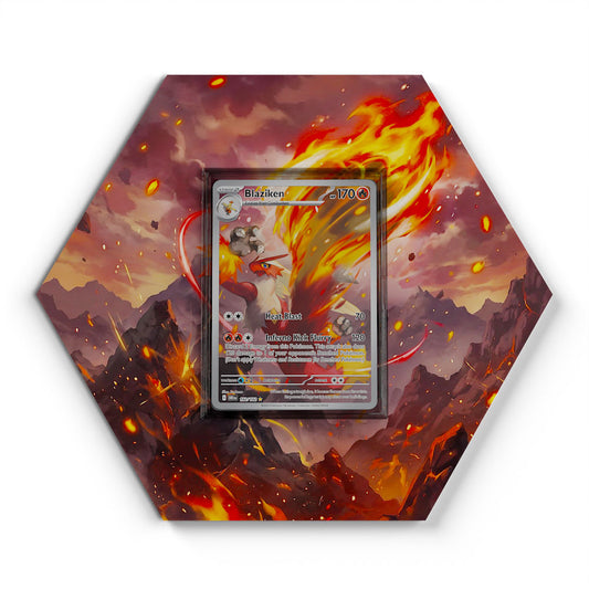 192/182 Blaziken - Extended Artwork Pokemon Card Display