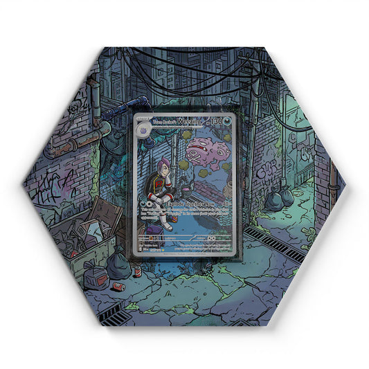 199/182 Team Rocket's Weezing - Extended Artwork Pokemon Card Display