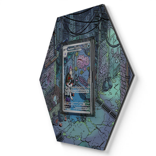 199/182 Team Rocket's Weezing - Extended Artwork Pokemon Card Display