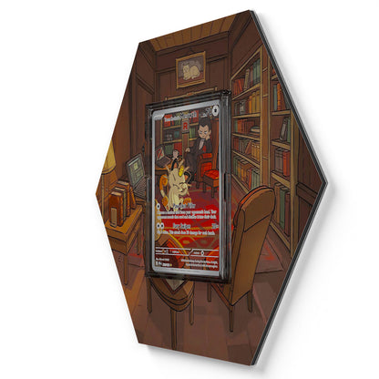 203/182 Team Rocket's Meowth - Extended Artwork Pokemon Card Display