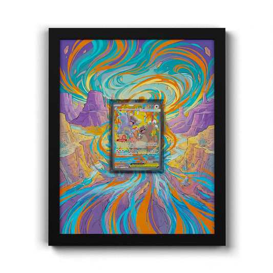 182 Mega Kangaskhan EX - Extended Artwork Framed Pokemon Card Display