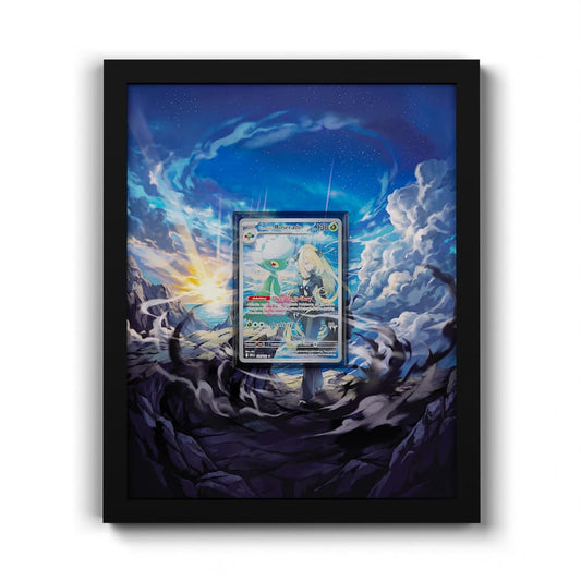184/182 Cynthia's Roserade - Extended Artwork Framed Pokemon Card Display