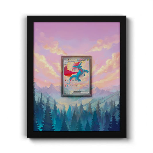 187 Salamence EX - Extended Artwork Framed Pokemon Card Display