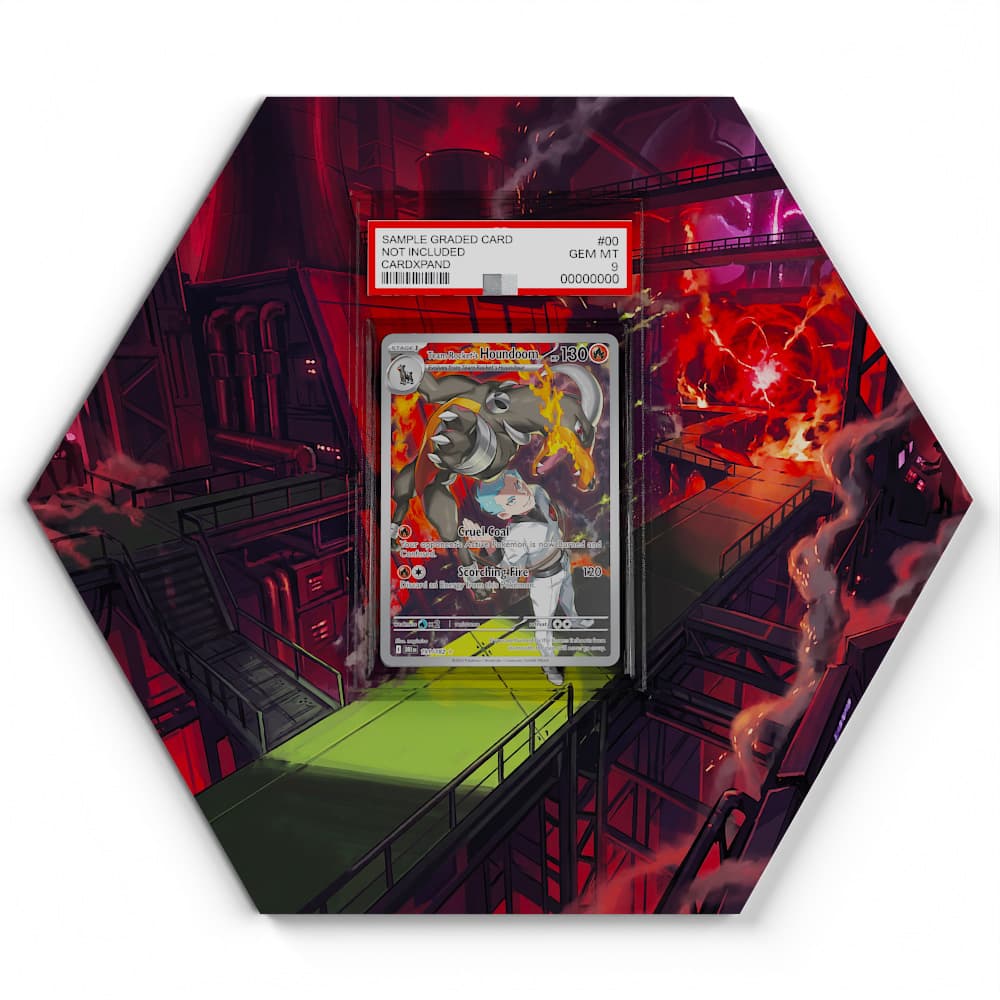 191 Team Rocket's Houndoom - Extended Artwork Pokemon Card Display