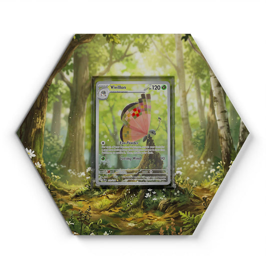 193/191 Vivillon - Extended Artwork Pokemon Card Display