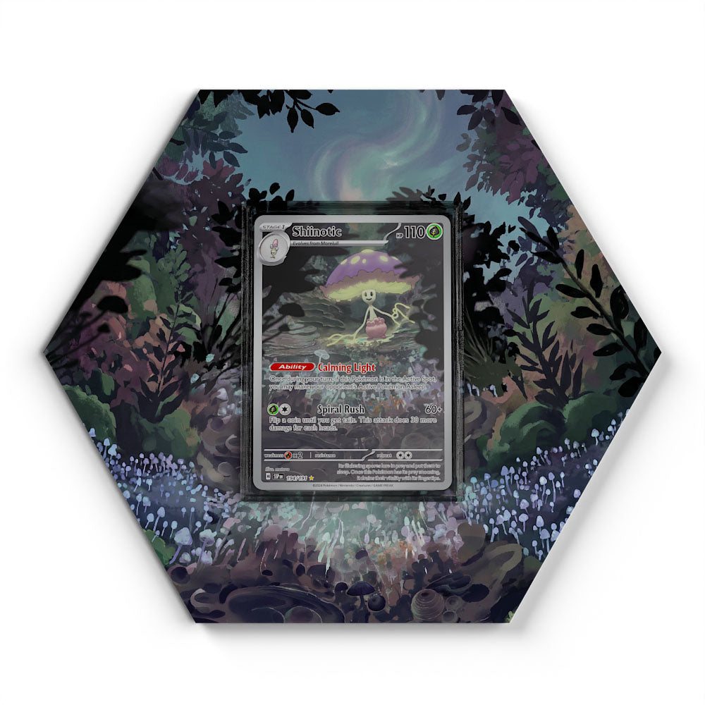 194/191 Shiinotic - Extended Artwork Pokemon Card Display