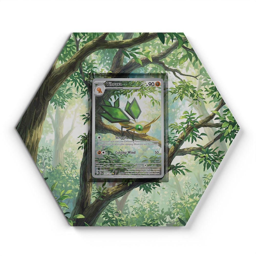 206/191 Vibrava - Extended Artwork Pokemon Card Display