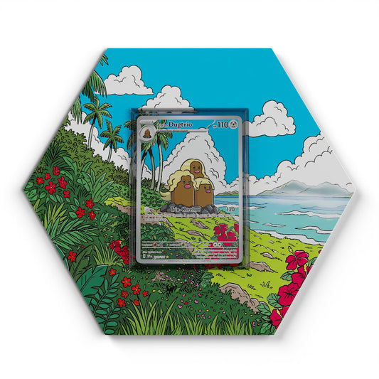 208/191 Alola Dugtrio - Extended Artwork Pokemon Card Display