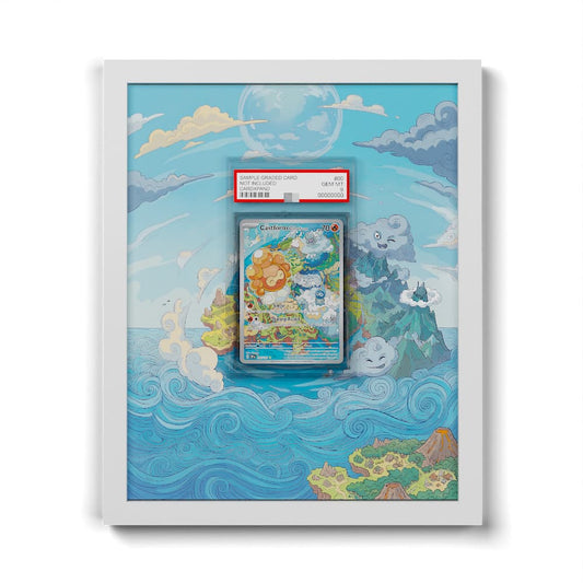 195 Castform Sunny Form - Extended Artwork Framed Pokemon Card Display