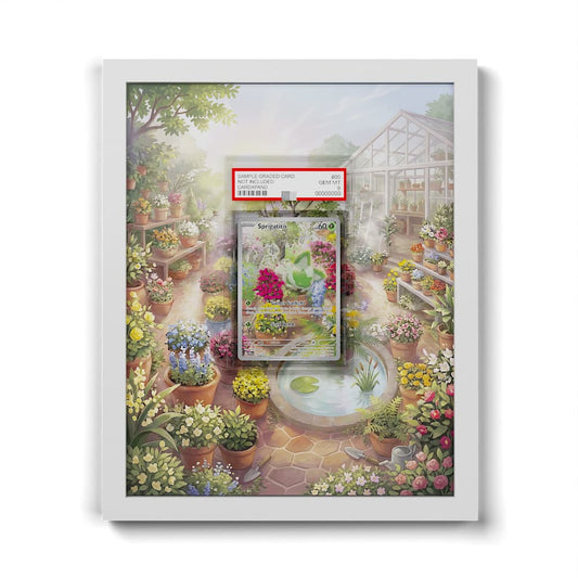 196/193 Sprigatito - Extended Artwork Framed Pokemon Card Display