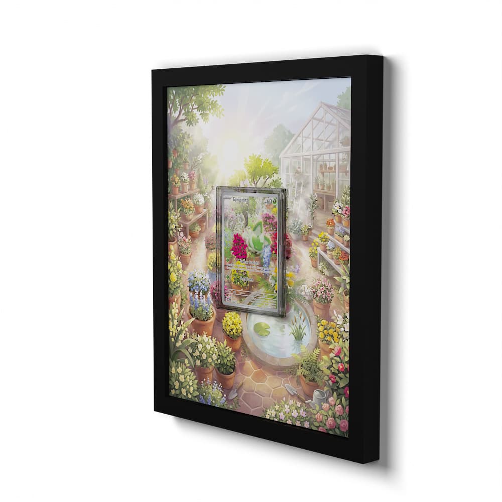 196/193 Sprigatito - Extended Artwork Framed Pokemon Card Display
