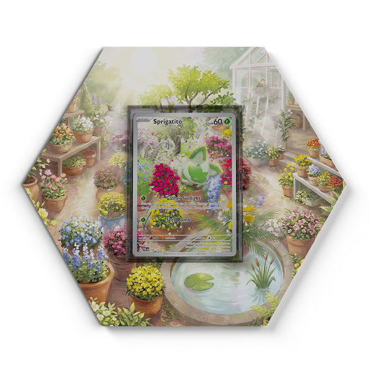 196/193 Sprigatito - Extended Artwork Pokemon Card Display