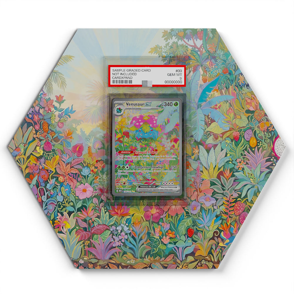 198/165 Venusaur EX - Extended Artwork Pokemon Card Display