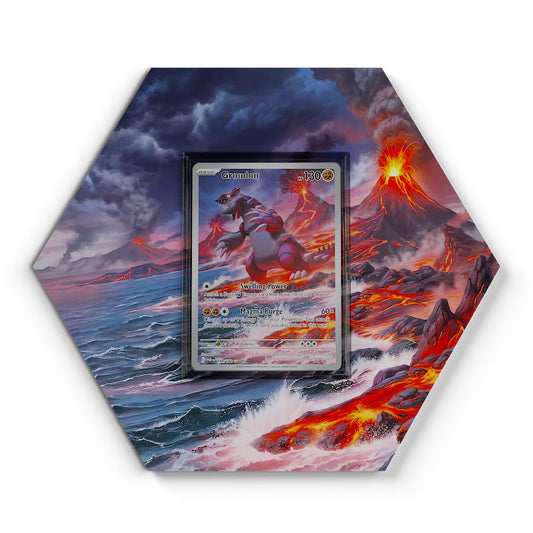 199/182 Groudon - Extended Artwork Pokemon Card Display