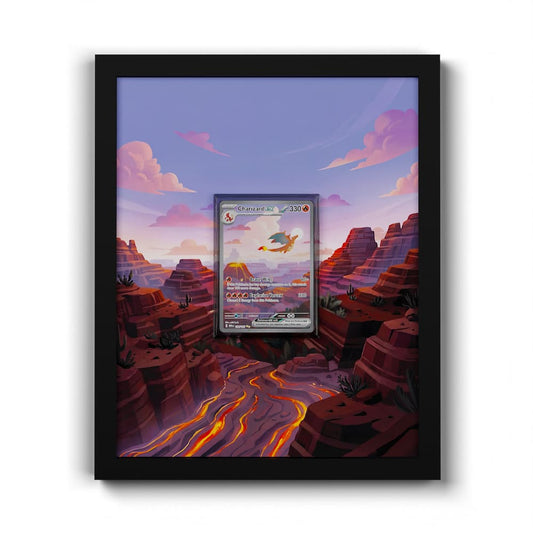 199 Charizard EX - Extended Artwork Framed Pokemon Card Display