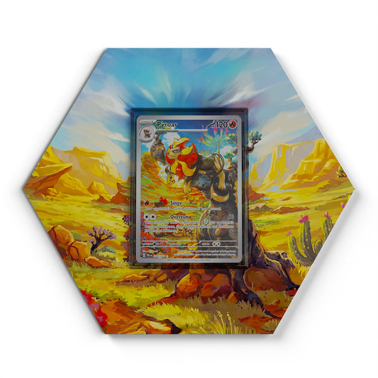200/193 Pyroar - Extended Artwork Pokemon Card Display