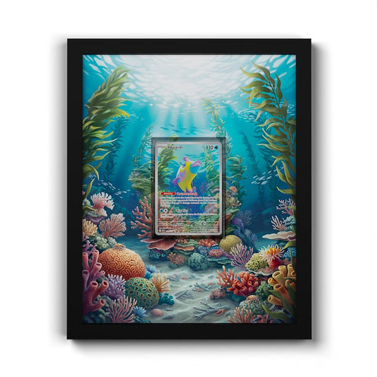 200 Bruxish - Extended Artwork Framed Pokemon Card Display