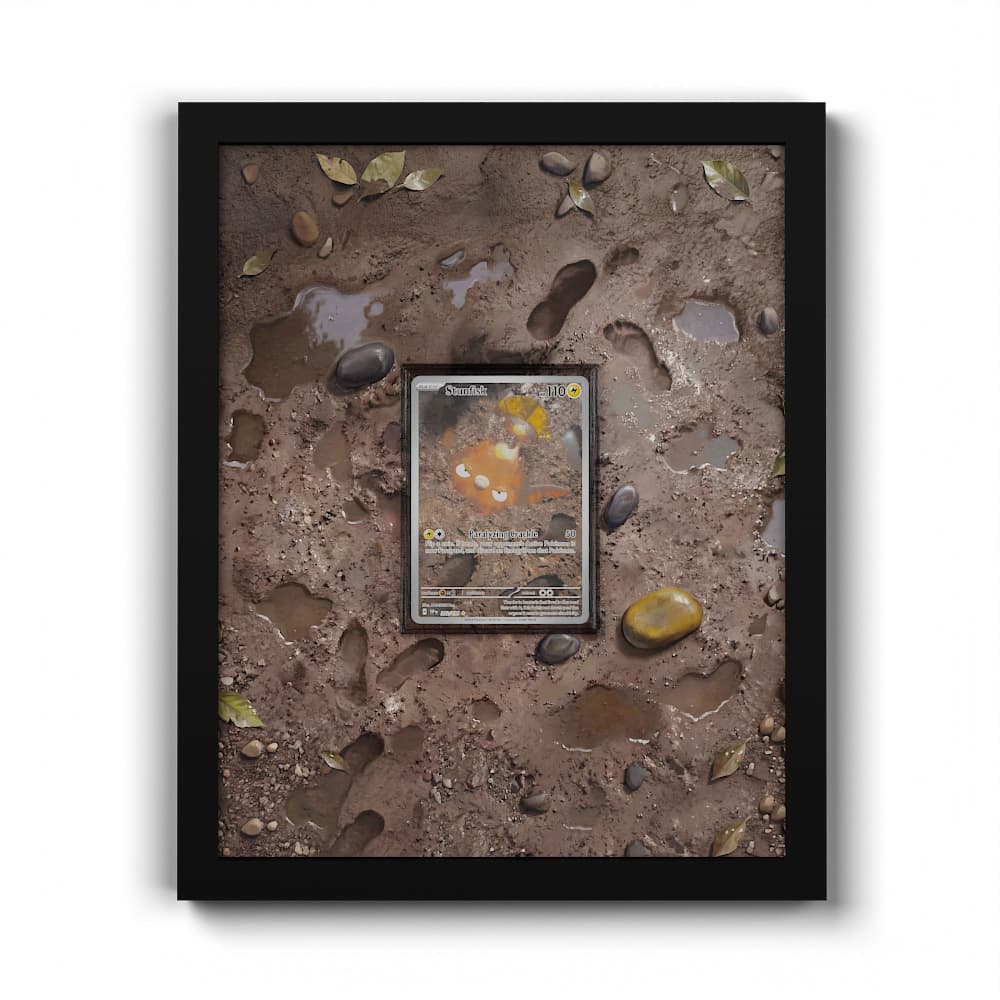 202 Stunfisk - Extended Artwork Framed Pokemon Card Display