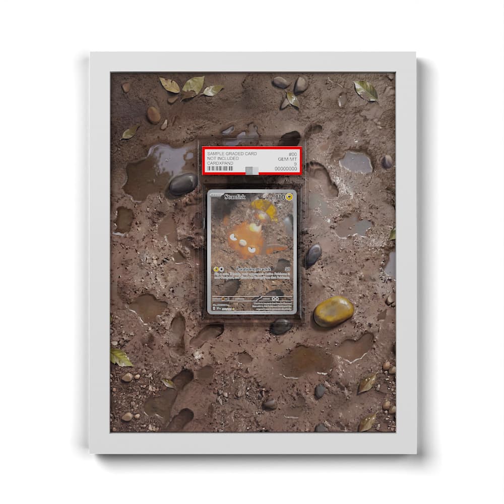 202 Stunfisk - Extended Artwork Framed Pokemon Card Display