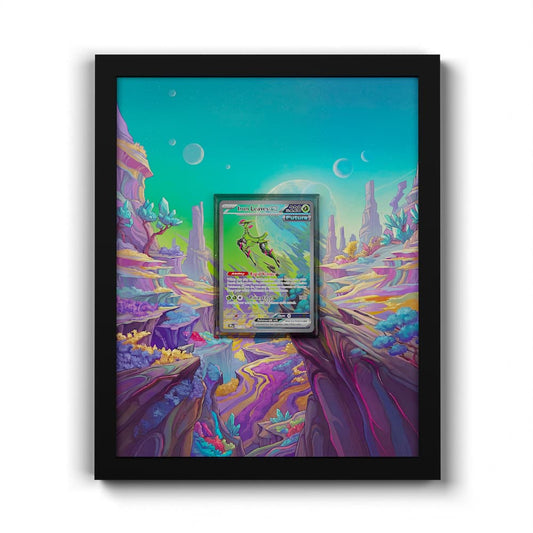 203 Iron Leaves EX - Extended Artwork Framed Pokemon Card Display