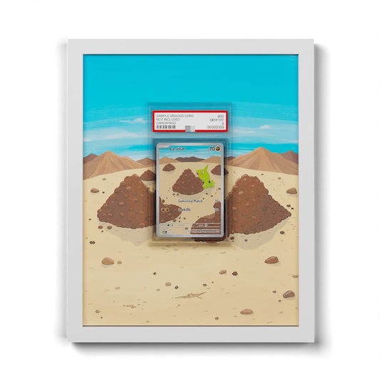 203 Larvitar - Extended Artwork Framed Pokemon Card Display