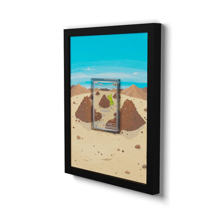 203 Larvitar - Extended Artwork Framed Pokemon Card Display