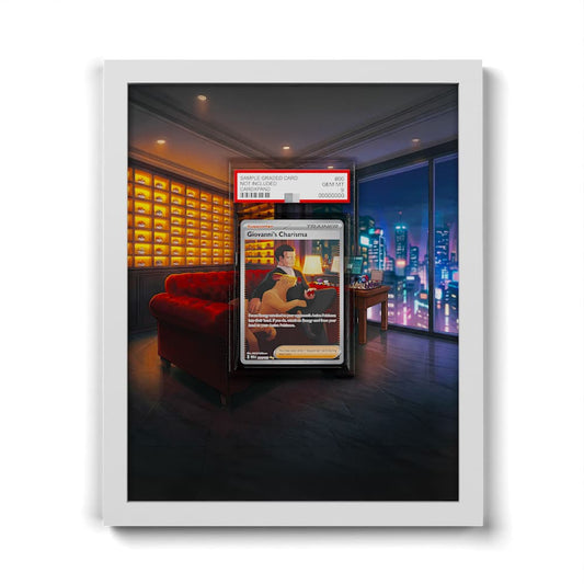 204 Giovanni's Charisma - Extended Artwork Framed Pokemon Card Display