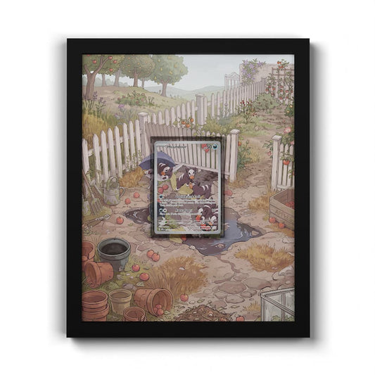 204 Houndour - Extended Artwork Framed Pokemon Card Display