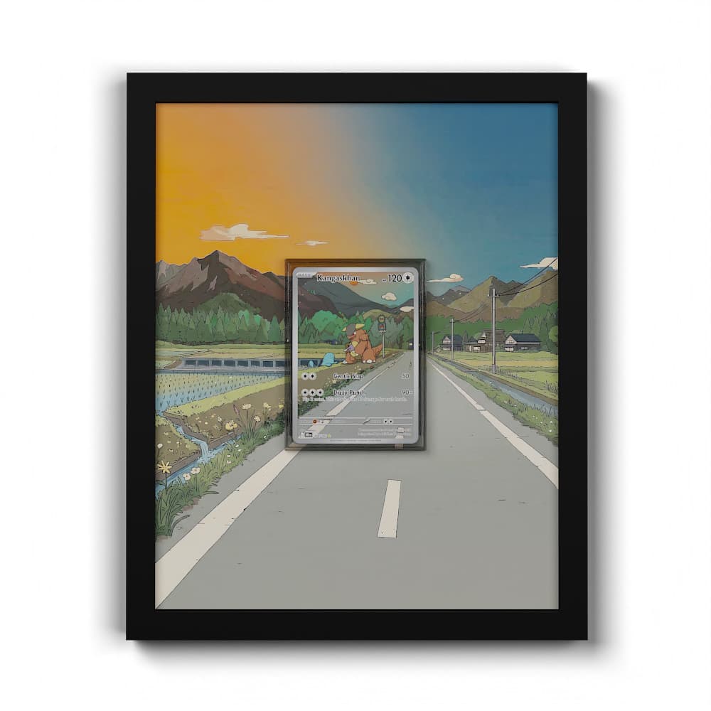 204 Kangaskhan - Extended Artwork Framed Pokemon Card Display