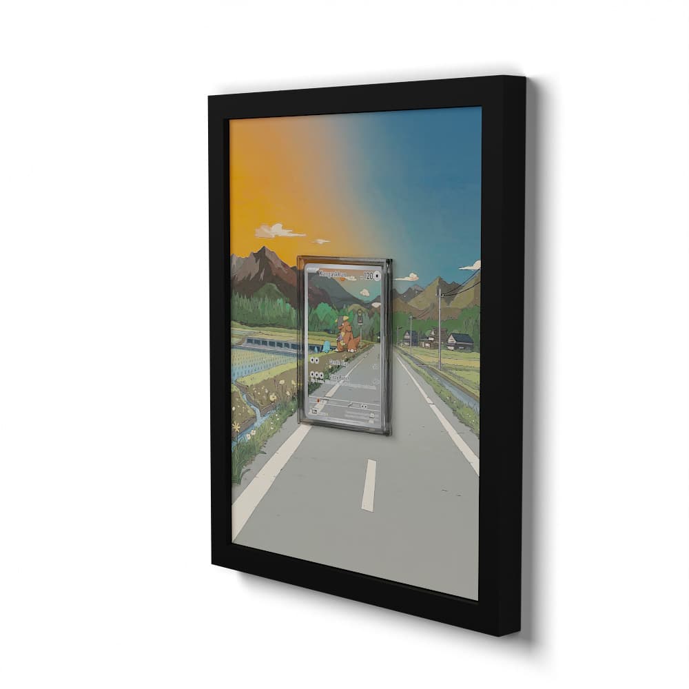 204 Kangaskhan - Extended Artwork Framed Pokemon Card Display