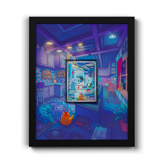 205 Eiscue - Extended Artwork Framed Pokemon Card Display