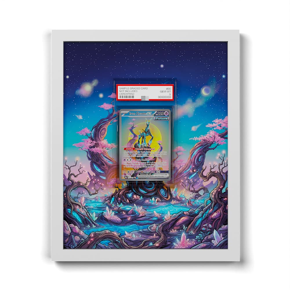 206 Iron Crown EX - Extended Artwork Framed Pokemon Card Display