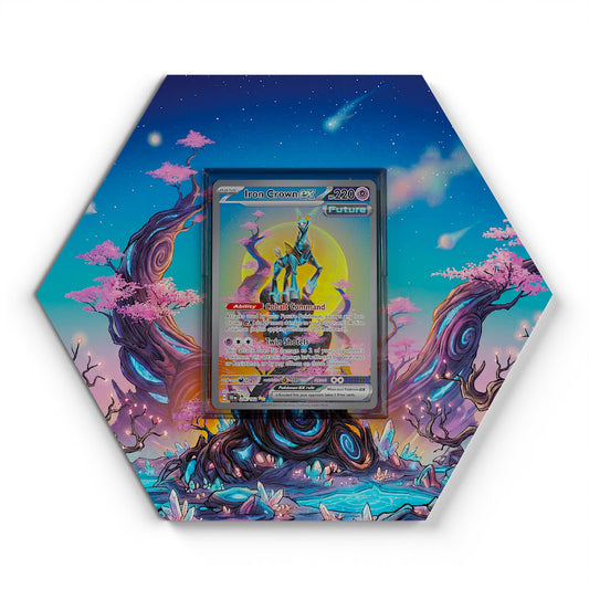 206/162 Iron Crown EX - Extended Artwork Pokemon Card Display