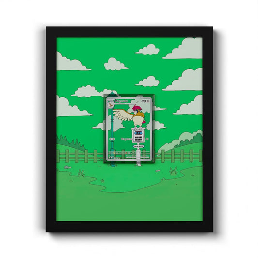 208 Pidgeotto - Extended Artwork Framed Pokemon Card Display