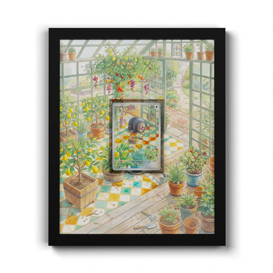 209 Lechonk - Extended Artwork Framed Pokemon Card Display