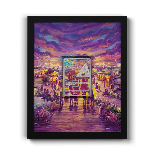 210/198 Drowzee - Extended Artwork Framed Pokemon Card Display