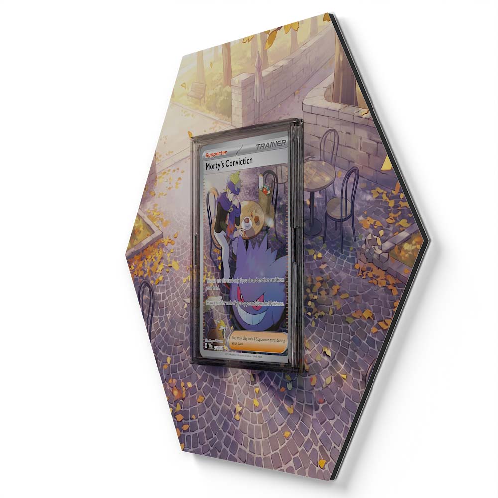 211/162 Morty's Conviction - Extended Artwork Pokemon Card Display