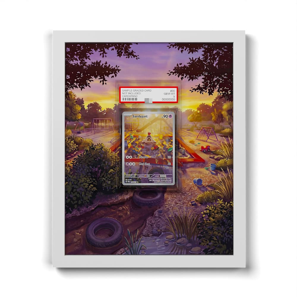 214 Sandygast - Extended Artwork Framed Pokemon Card Display