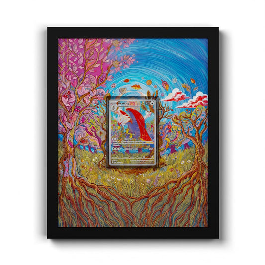 214 Braviary - Extended Artwork Framed Pokemon Card Display