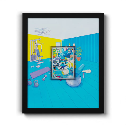 215/198 Riolu - Extended Artwork Framed Pokemon Card Display
