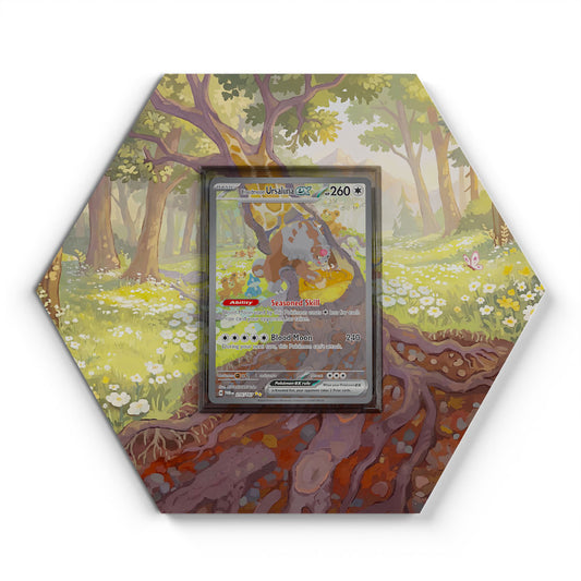 216/167 Bloodmoon Ursaluna EX - Extended Artwork Pokemon Card Display