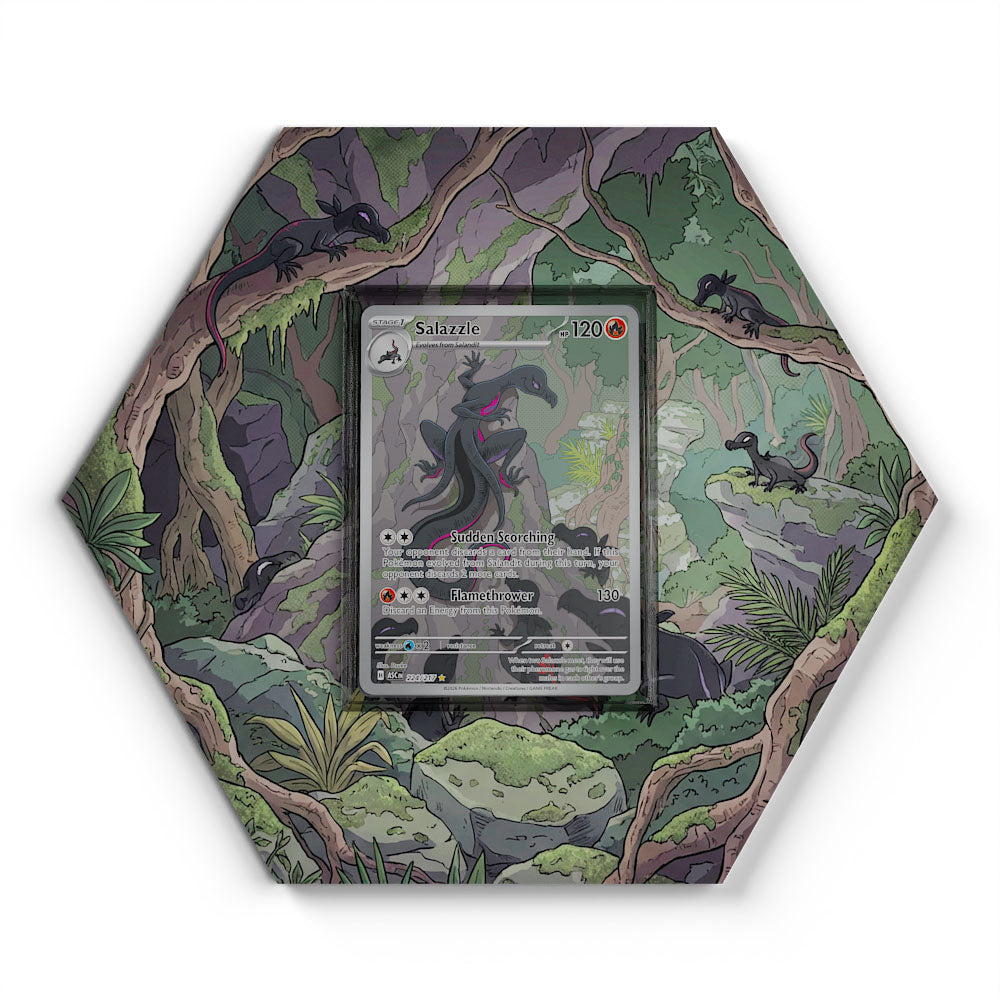 224/217 Salazzle - Extended Artwork Pokemon Card Display