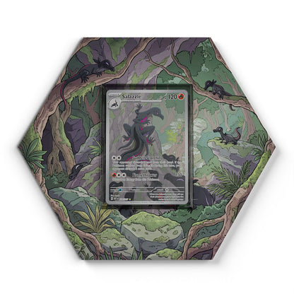 224/217 Salazzle - Extended Artwork Pokemon Card Display