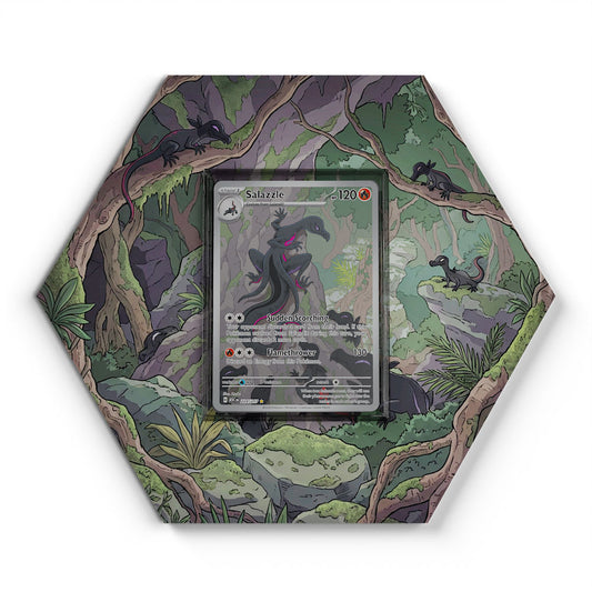 224/217 Salazzle - Extended Artwork Pokemon Card Display