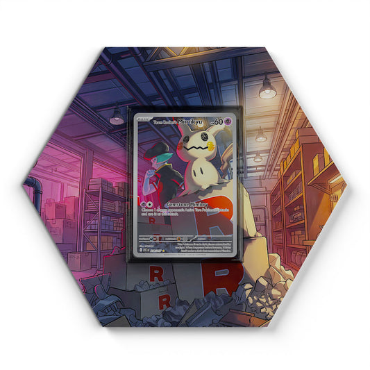 238/217 Team Rocket's Mimikyu - Extended Artwork Pokemon Card Display